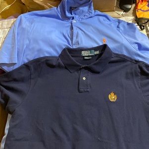 Set of 2 Ralph Lauren MENs polo shirt xxl purple